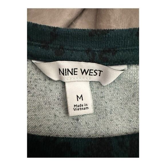 NWT Nine West Puff Long Sleeve Dress | Size M Green - Picture 12 of 13